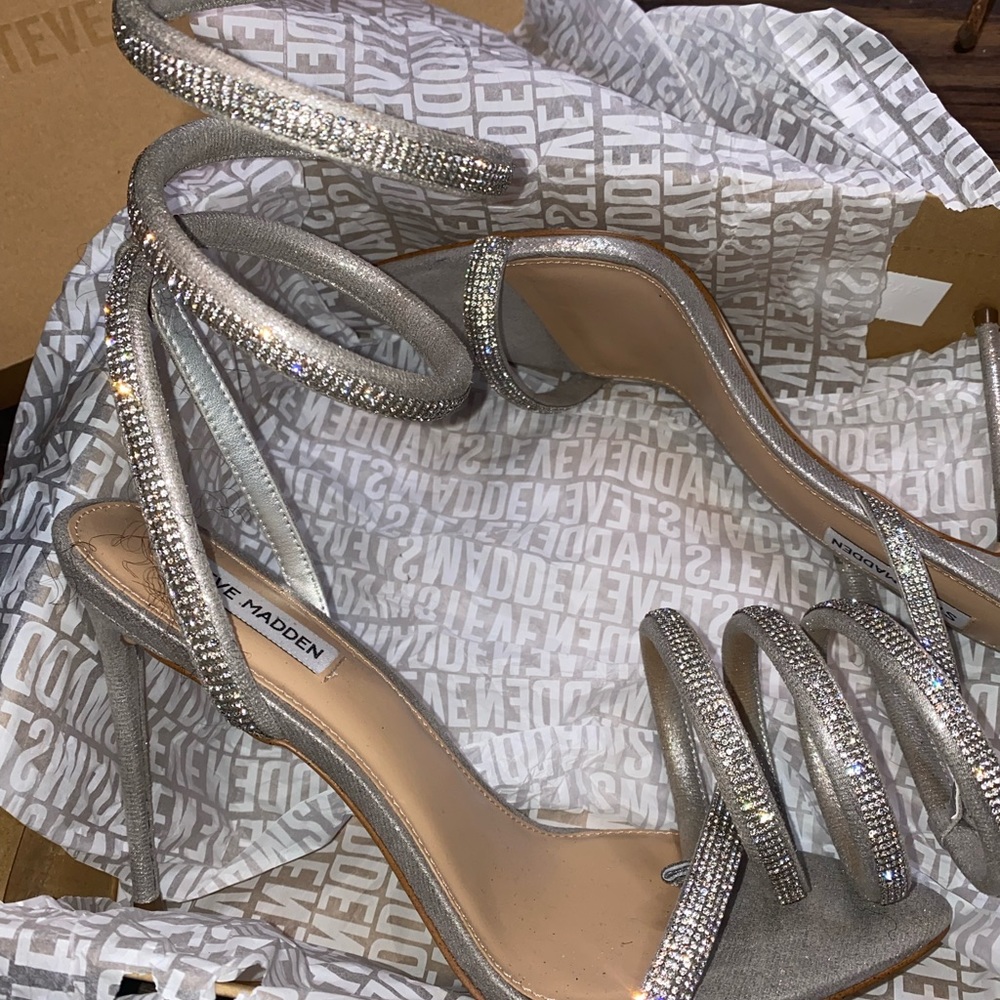 Steve Madden Bali rhinestone heels